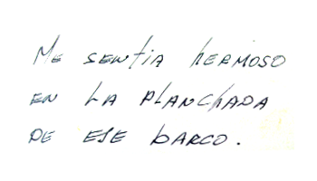 En la planchada de ese barco